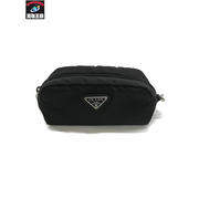 PRADA/VELA NYLON POUCH NERO/トライアングルロゴ