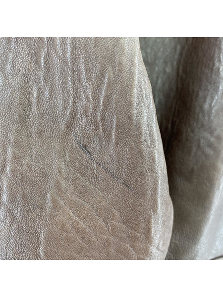 pierre cardin レザーブルゾン 茶[値下]