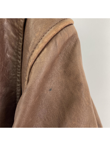 pierre cardin レザーブルゾン 茶[値下]