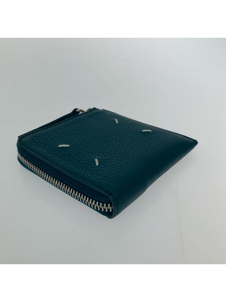 MAISON MARGIELA コンパクト ジップウォレット ターコイズ