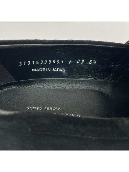 green label relaxing シューズ ハッスイ スエード フレンチ ローファー 6.5