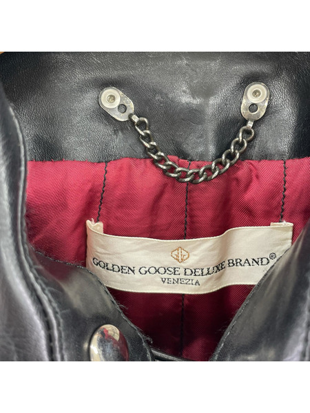 GOLDEN GOOSE ライダース スタッズ ライダース BLK XS[値下]