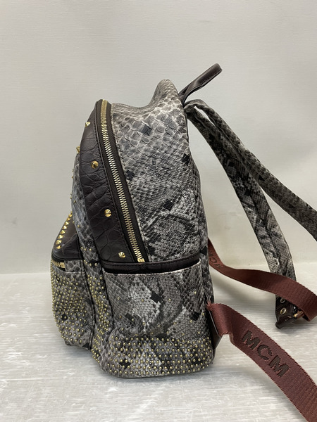 MCM ヴィセトス パイソン マルチスタッズ リュックサック