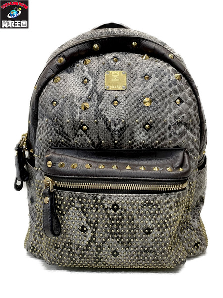 MCM ヴィセトス パイソン マルチスタッズ リュックサック