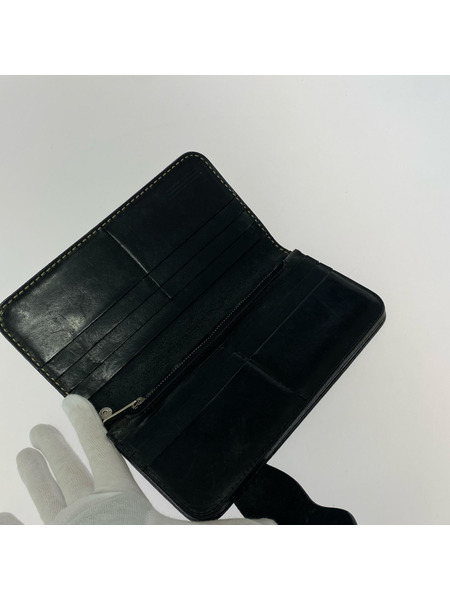 長財布 FUNNY HAND TOOLS HAND DYE レザー 黒