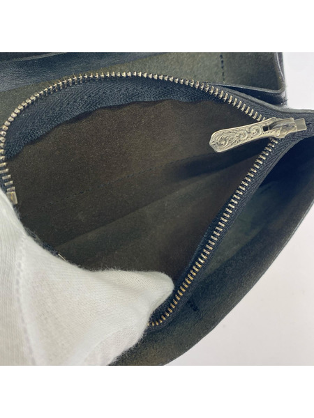 長財布 FUNNY HAND TOOLS HAND DYE レザー 黒