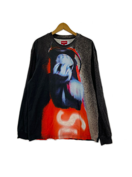 Supreme 長袖Tシャツ・カットソー Bobsled L/S Top 総柄 (M)