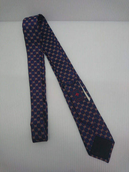 GUCCI GG RHOMBUS GGロゴ ネクタイ ネイビー