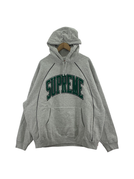 Supreme パーカー パイピング ラグラン アーチロゴ[値下]