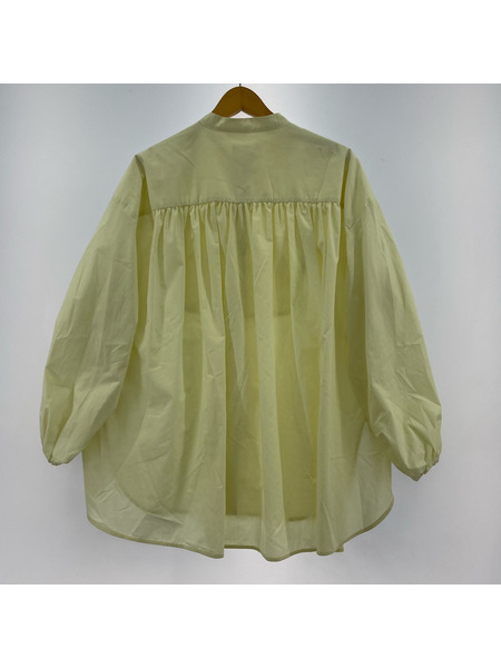 長袖シャツ YORI バックギャザーロングシャツ