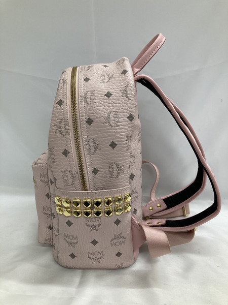MCM スタッズミニリュック パウダーピンク