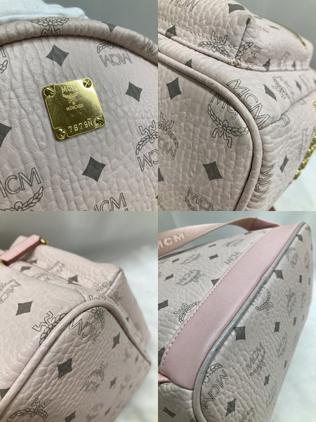 MCM スタッズミニリュック パウダーピンク