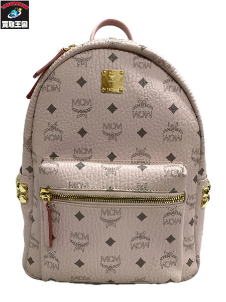 MCM スタッズミニリュック パウダーピンク