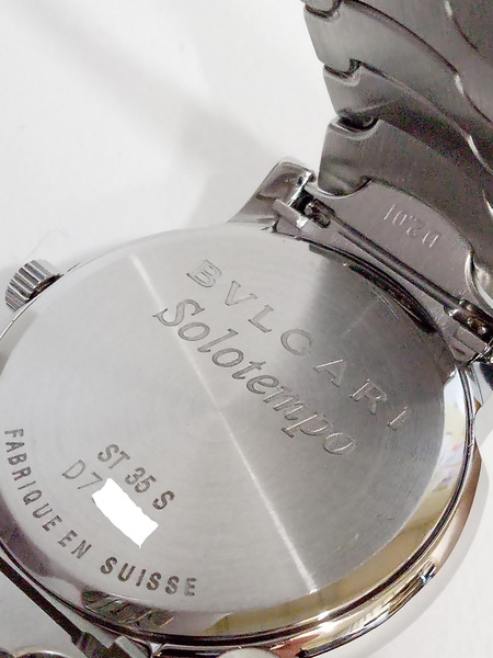 BVLGARI/ソロテンポ/ST35S/電池交換・仕上げ済 メンズQZ[値下]