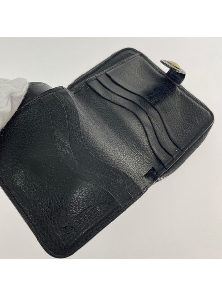 IL BISONTE コンパクトウォレット レザーコンパクトウォレット 黒