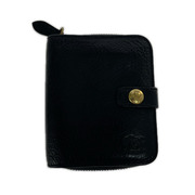 IL BISONTE コンパクトウォレット レザーコンパクトウォレット 黒
