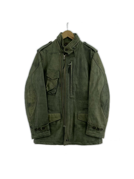 レザージャケット Max Fritz (46) グリーン