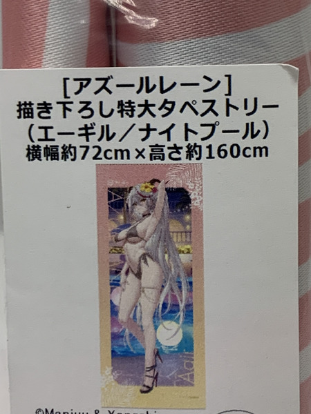 アズレン カーテン魂 描き下ろし 特大タペストリー エーギル/ナイトプール 未開封 アズールレーン Azur Lane