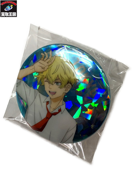東リベ 缶バッジくじ Ver. プール掃除 松野千冬 缶バッジ レアVer. 未開封 東京リベンジャーズ ホログラム