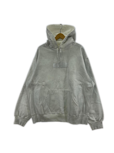 Supreme×MM6 24SS Foil Box Logo Hooded Sweatshirt White L