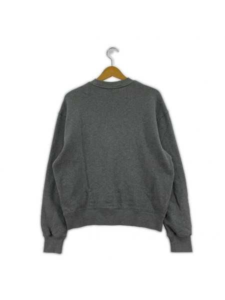 MAISON KITSUNE スウェット・トレーナー ワンポイント刺繍スウェット グレー