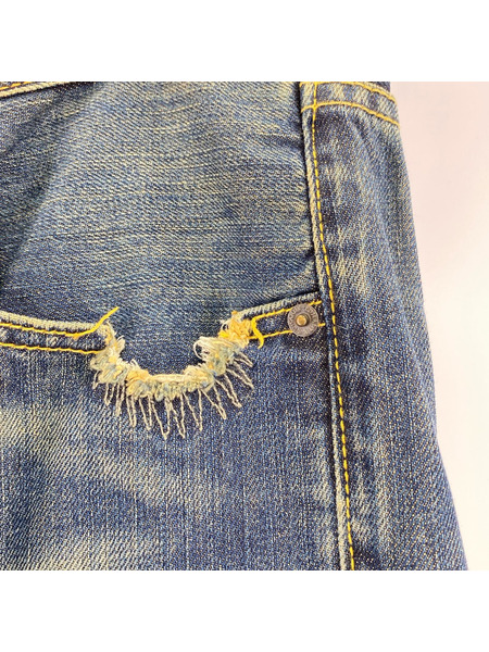 Ed Hardy デニム・ジーンズ 2009 刺繍 プリント ダメージ デニム  32