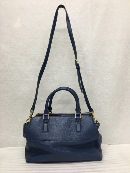 TORY BURCH 2WAY レザーバッグ ブルー