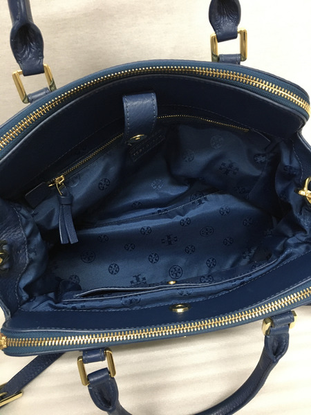 TORY BURCH 2WAY レザーバッグ ブルー