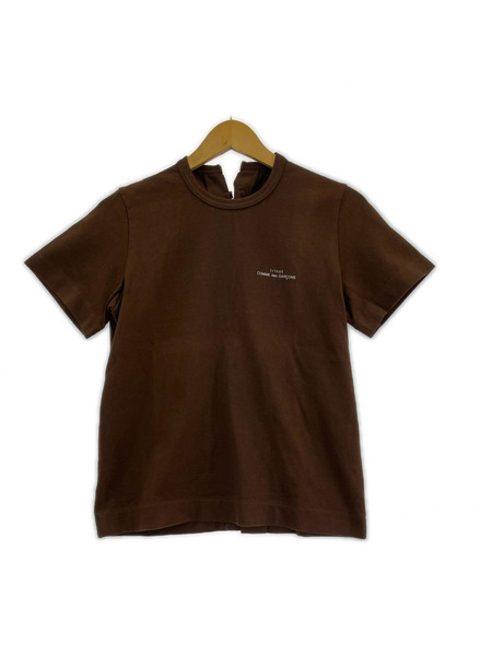 tricot COMME des GARCONS 半袖Tシャツ・カットソー バックジップデザイン 茶