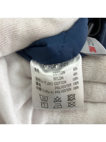 BLUCO WORK GARMENT/60/40/中綿ジャケット/M/ネイビー