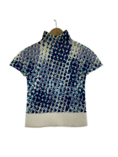 ISSEY MIYAKE 半袖Tシャツ・カットソー me ポリエステルカットソー 青