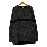 COMME des GARCONS ニット・セーター 1978-83 デカオム ライン切替ニット グレー