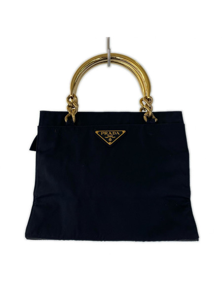 PRADA 三角ロゴ テスート チェーンハンドル PRADA 三角ロゴ テスート チェーンハンドル
