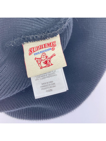 Supreme ニットキャップ True Religion Beanie 黒