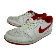 NIKE スニーカー AIR JORDAN 1 RETRO LOW OG 赤白 28cm