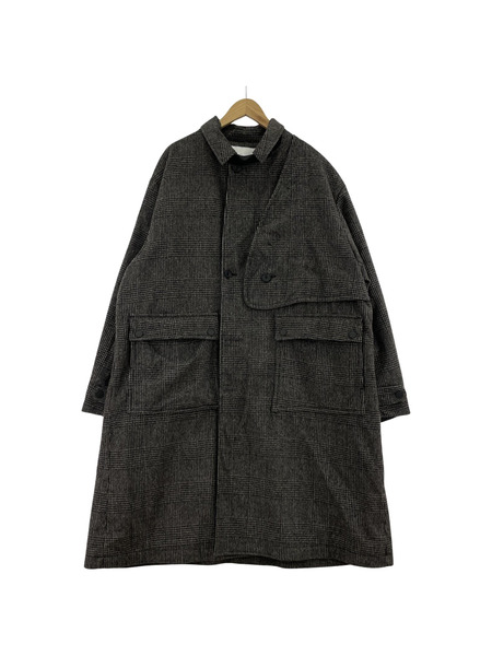 WHITE MOUNTAINEERING 24AW WINDSTOPPER GLEN CHECK COAT[値下]
