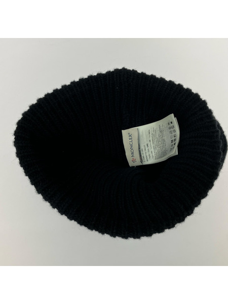 MONCLER ニットキャップ ニット帽 ブラック