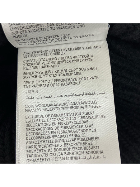 MONCLER ニットキャップ ニット帽 ブラック