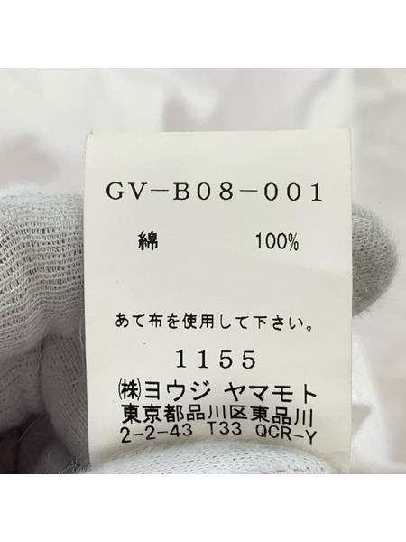 Ground Y ジップデザイン アシンメトリーシャツ 3 ホワイト