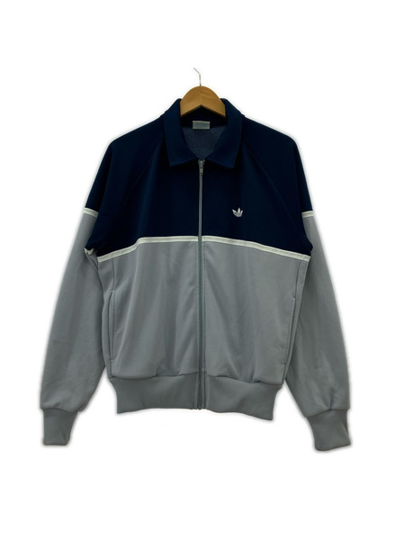 adidas ジャケット 70s 台湾製 トラックジャケット 水色 (M)