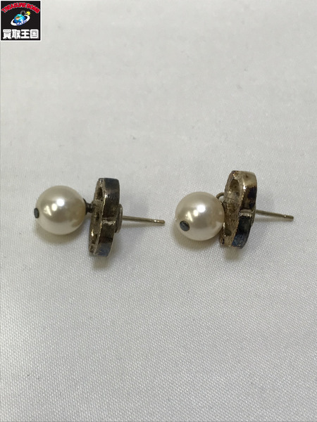 CHANEL シャネル ココマークピアス パール ゴールド