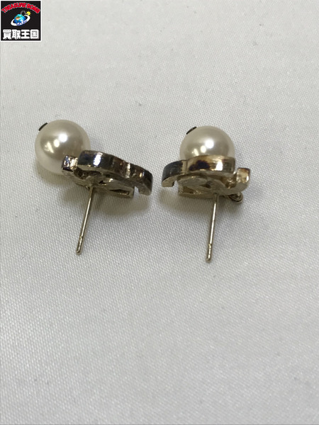 CHANEL シャネル ココマークピアス パール ゴールド