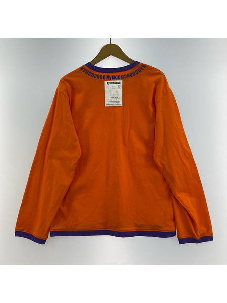 長袖Tシャツ・カットソー nyucodeco オレンジ[値下]