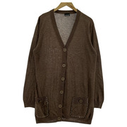 marimekko カーディガン OLD リネン混カーディガン ブラウン[値下]
