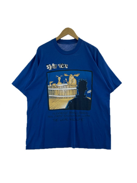 OLD・VINTAGE 半袖Tシャツ・カットソー 90's アニマルストリップTEE 青
