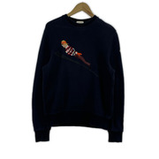 MONCLER ニット・セーター MAGLIA GIROCOLLO スキースウェット 紺