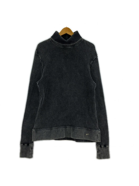 Porter Classic 長袖Tシャツ・カットソー フレンチサーマル ブリーチ 黒 (XL)[値下]