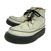 GEORGE COX ブーツ ハイ ウィングチップ 白