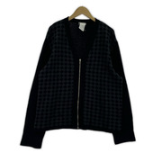 agnes b. カーディガン フランス製 ジップカーディガン 黒 2