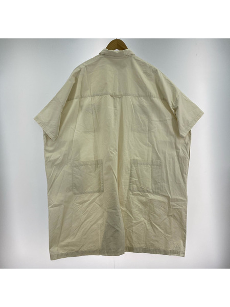 IENA 半袖ワンピース 25SS C.ブロードショートオールインワン 38  ホワイト